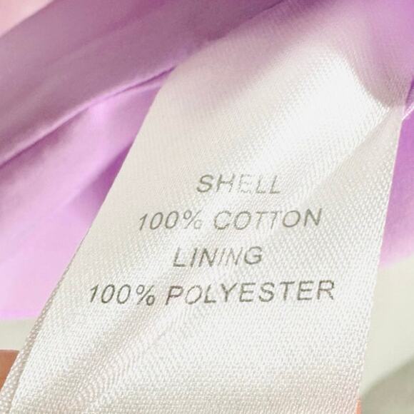 Anna Cate Myers Puff Sleeve Cotton Midi Dress in Periwinkle Purple | Size XS - Picture 5 of 5